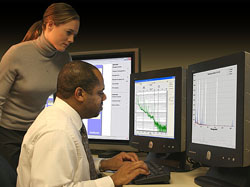 Couple Working at Computer