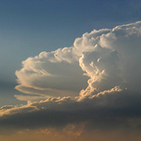 Deep storm cloud system photo