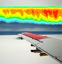 Plane wing ISDAC clouds model output
