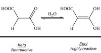keto enol conversion