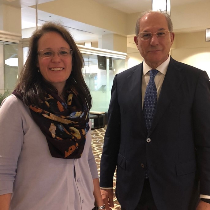 Kabrena Rodda and OPCW’s Director-General, H.E. Mr Ahmet Üzümcü