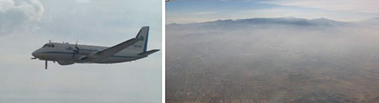 Aircraft and aerial photo