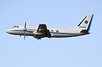 The G-1 research aircraft takes off