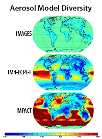 Aerosol particle diversity in models