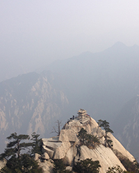 teahouse on top of Mt. Hua in China