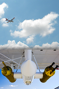 Twin Otter aircraft in RACORO campaign with cloud probe