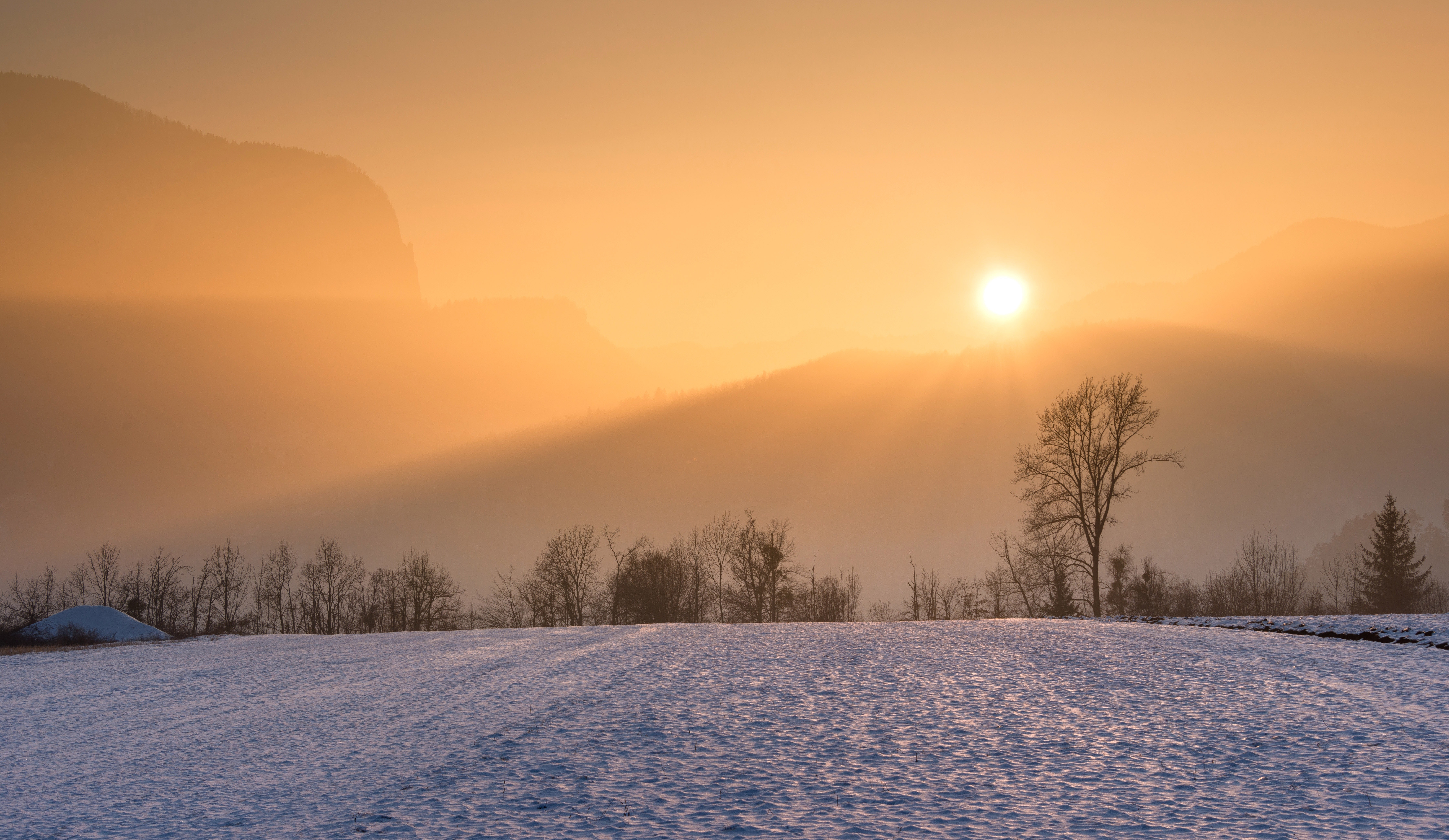 hazy afterglow