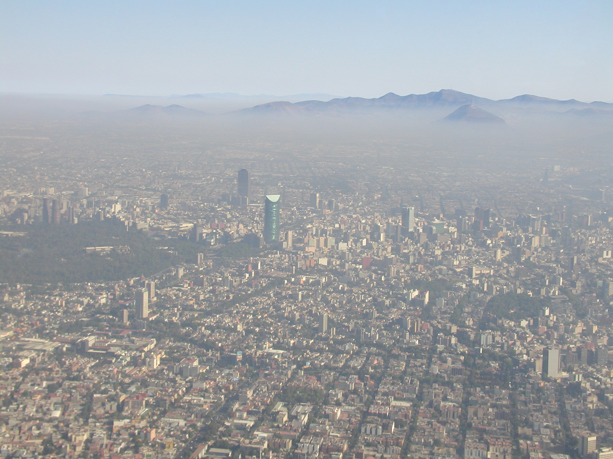 pollution over Mexico City