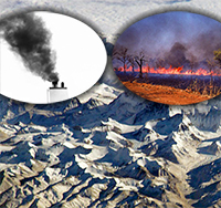 causes of snow-melting particles