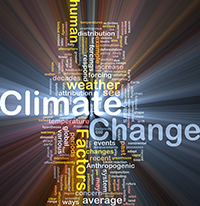 Climate change word cloud