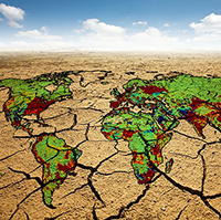 World water scarcity map