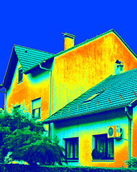 thermal image of home
