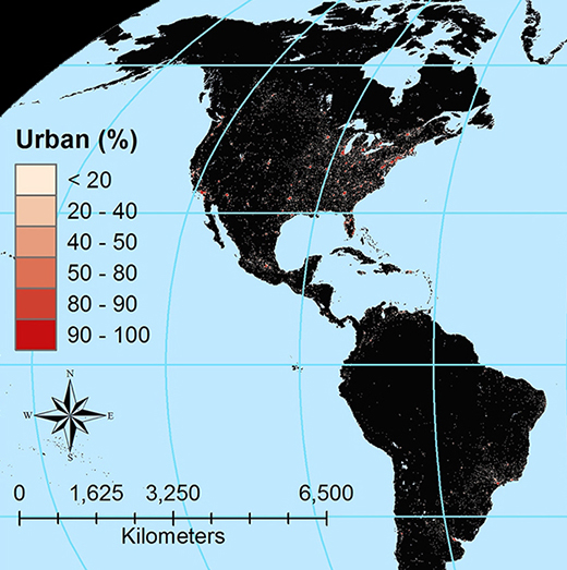 global urbanization map