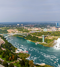 Niagra river through urban area