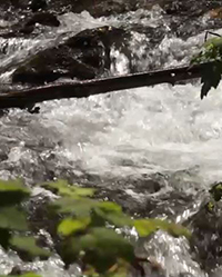 rushing water screen shot for video
