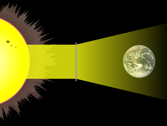 Solar engineering space lens concept