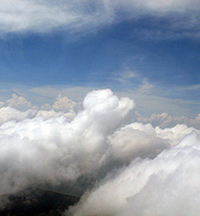 tropical clouds over Darwin, Australia