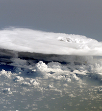 tropical rain clouds