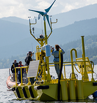 wind-measuring buoys