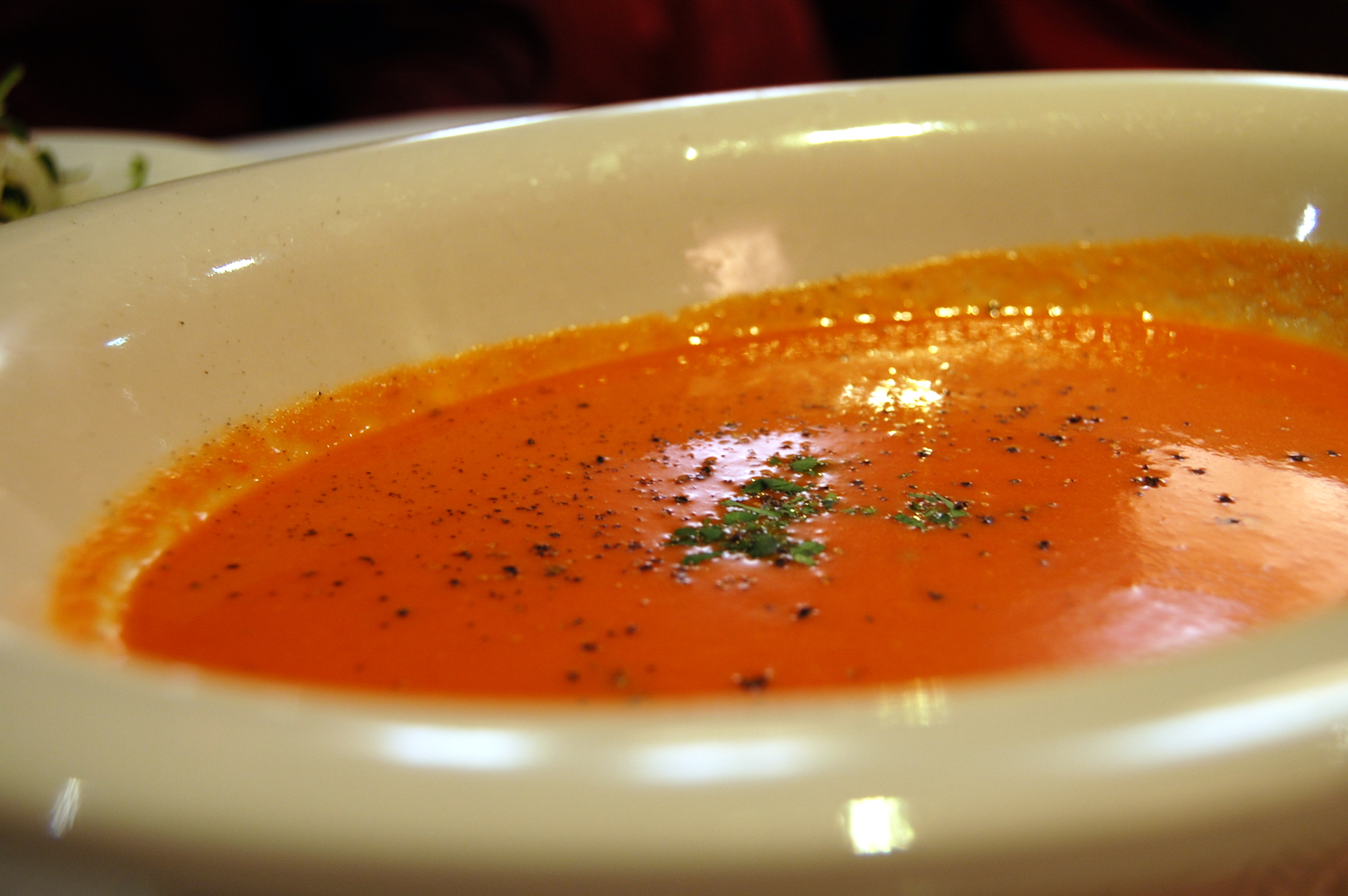 image of bowl of tomato soup