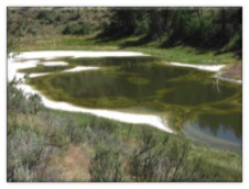 Hot Lake in north-central Washington state
