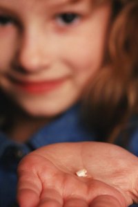 Child with lost tooth
