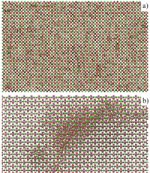 A shows Radiation damage to yttria-stabilized zirconia. B shows Radiation damage to zircon