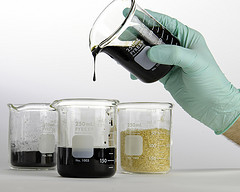 bio-oil beakers