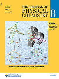 Journal of Physical Chemistry B cover, copyright 2014 American Chemical Society