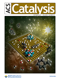 Cover of ACS Catalysis journal cover, October 2014