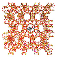 Model of a zeolite