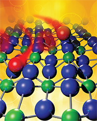 Oxygen diffuses into uranium dioxide