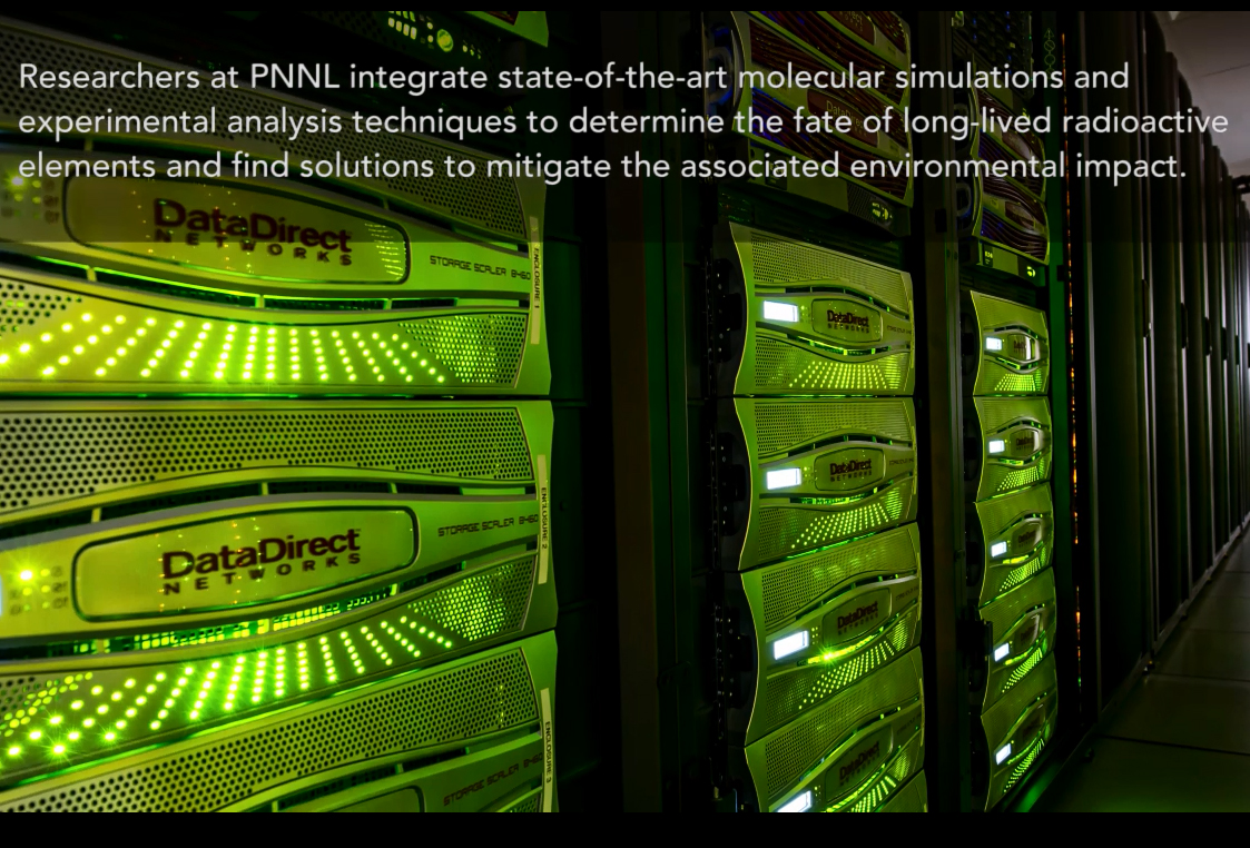Front image of video, computer servers