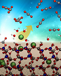 Artistic representation of mineral formation