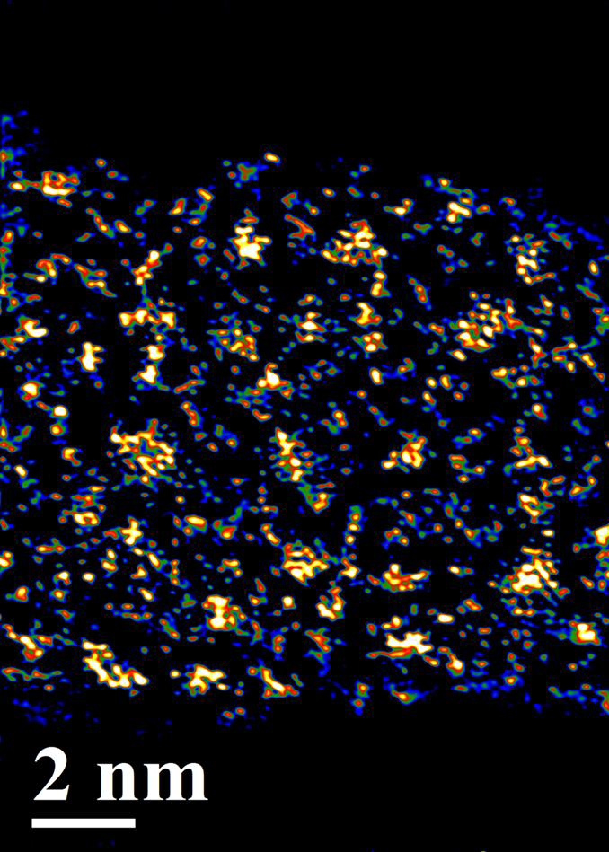 Negative POM ions distributed on supercapacitor