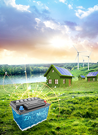 Artistic interpretation of zinc battery
