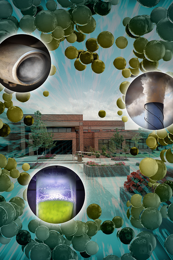 Artistic representation of catalysis research and applications