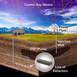 Muons underground imaging.
