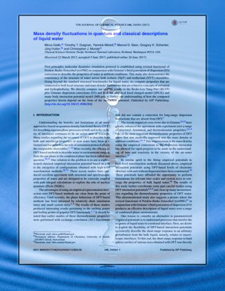 Water droplet and front page of paper, which is copyrighted by APS