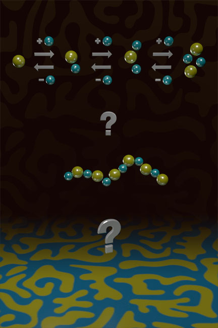 Artistic representation of nucleation pathways