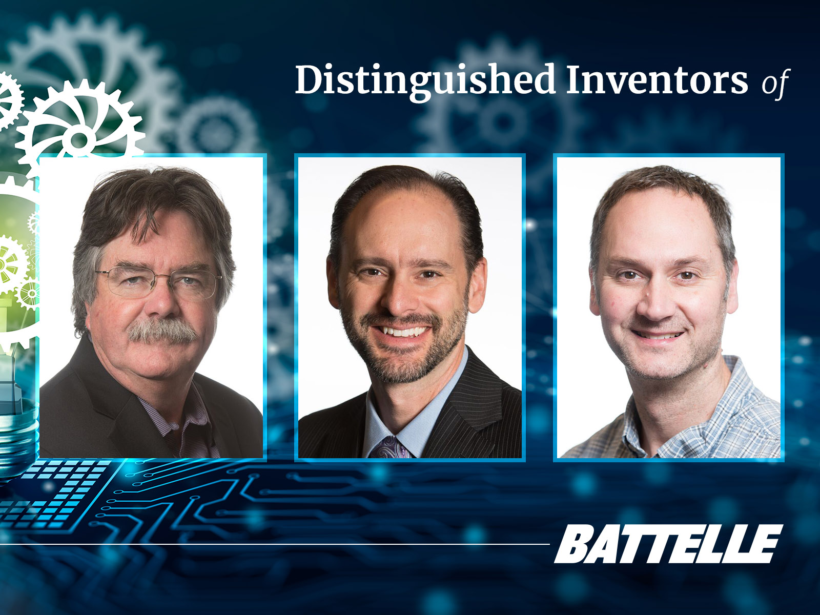 Three PNNL Researchers Named Distinguished Inventors of Battelle