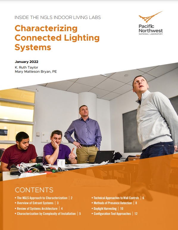 Report cover, Characterizing Controlled Lighting Systems