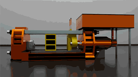 Animation of ShAPEretro slotting into an extrusion system.