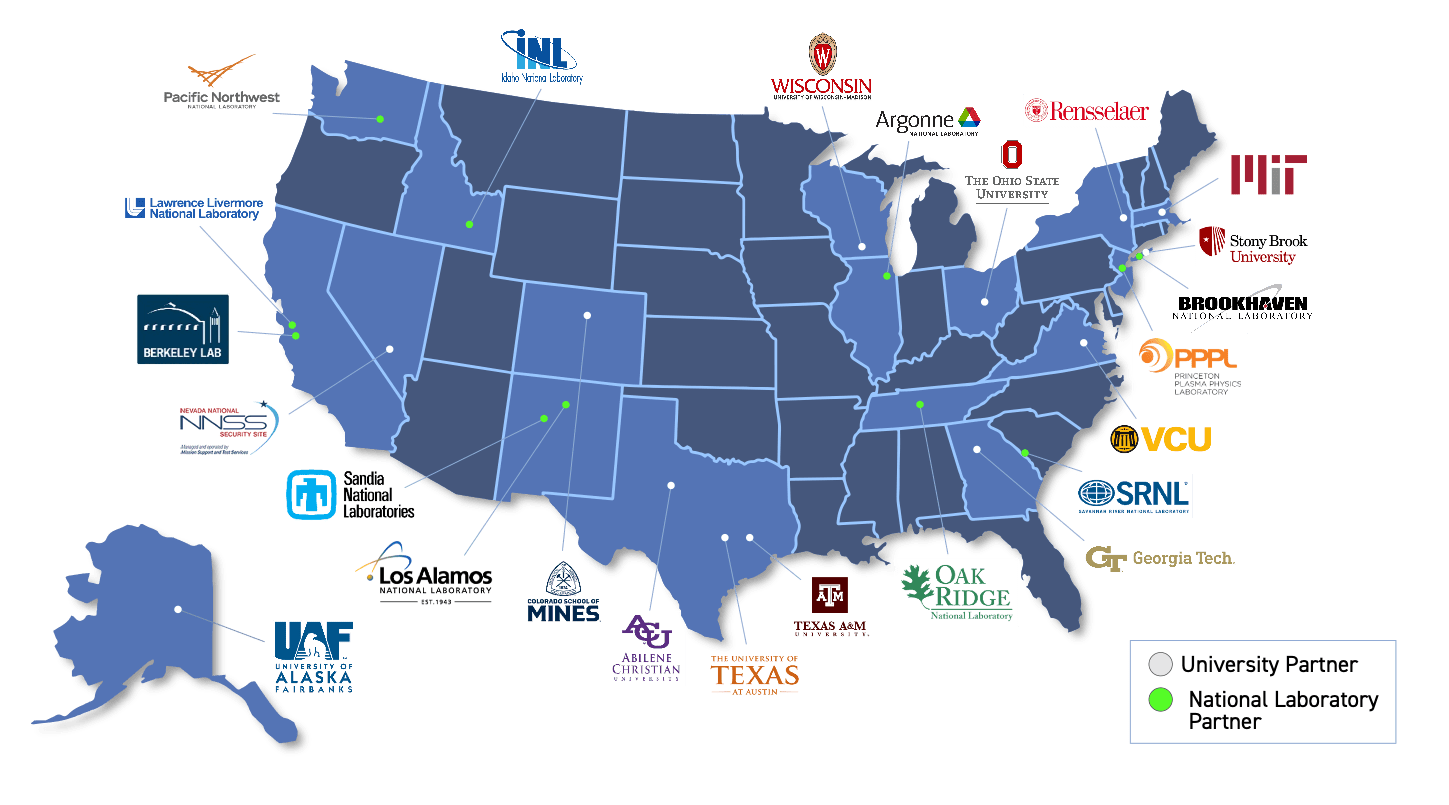 Illustration of Consortium for Enabling Technology and Innovation 2.0 partners map