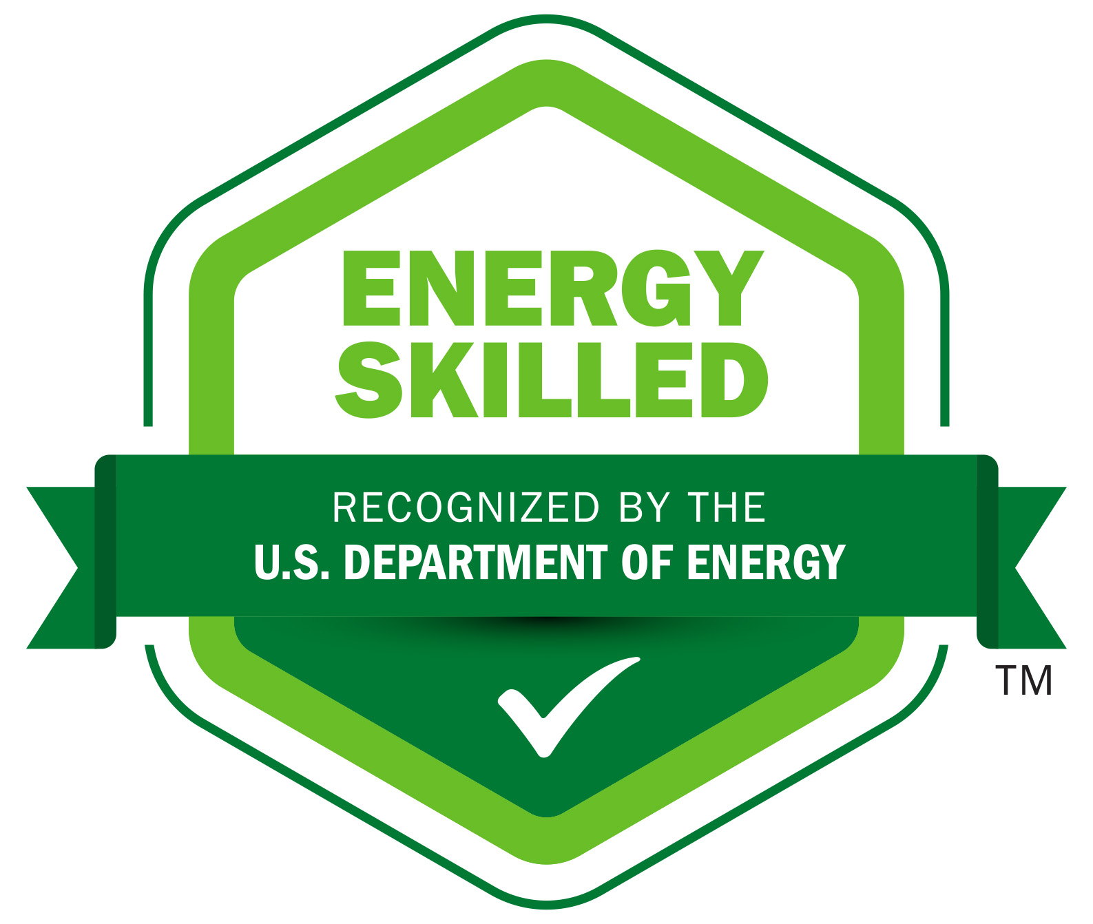 Energy Skilled logo. Text reads: Energy Skilled, recognized by the U.S. Department of Energy