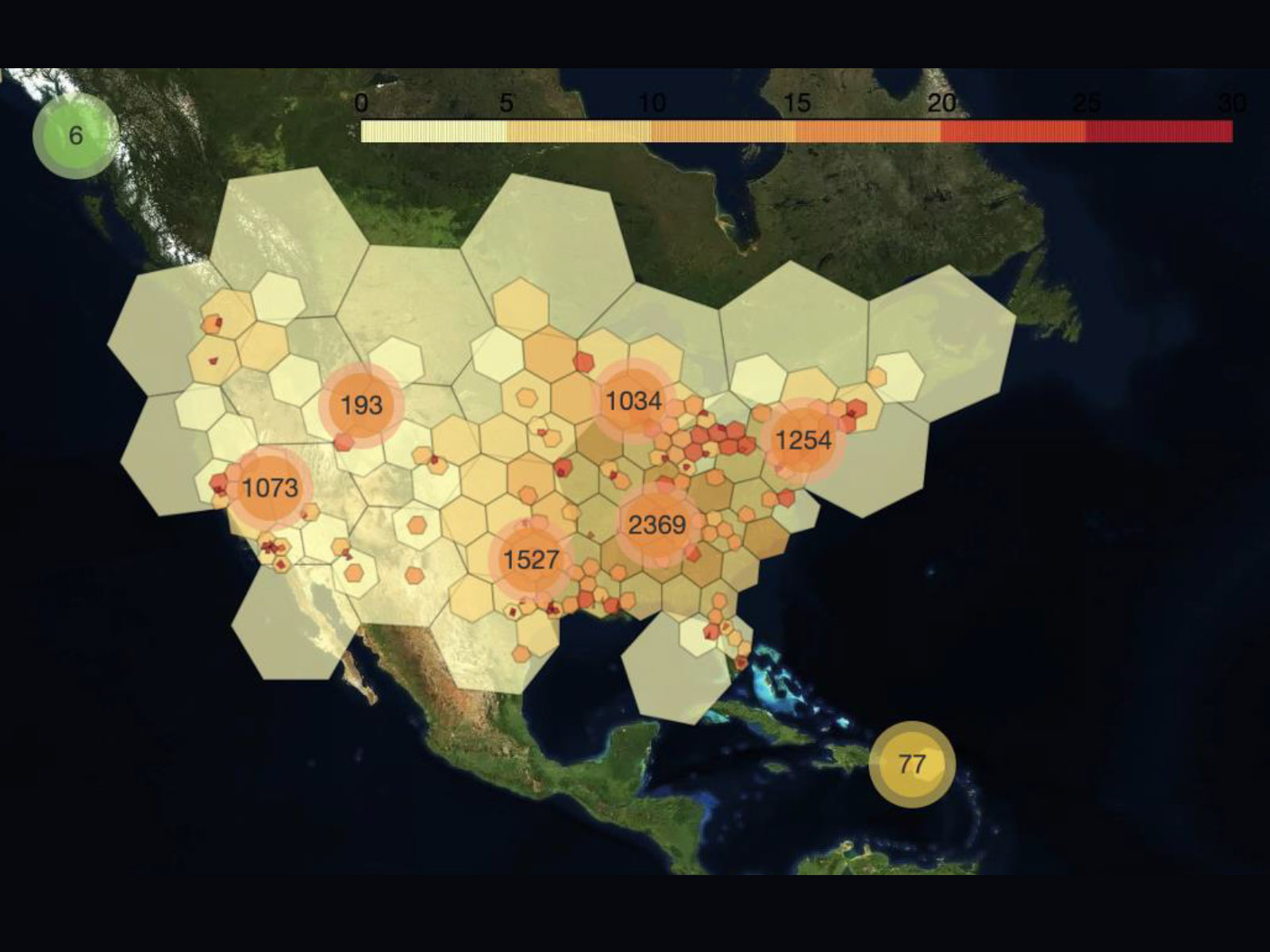 GeoBoss - View over the United States
