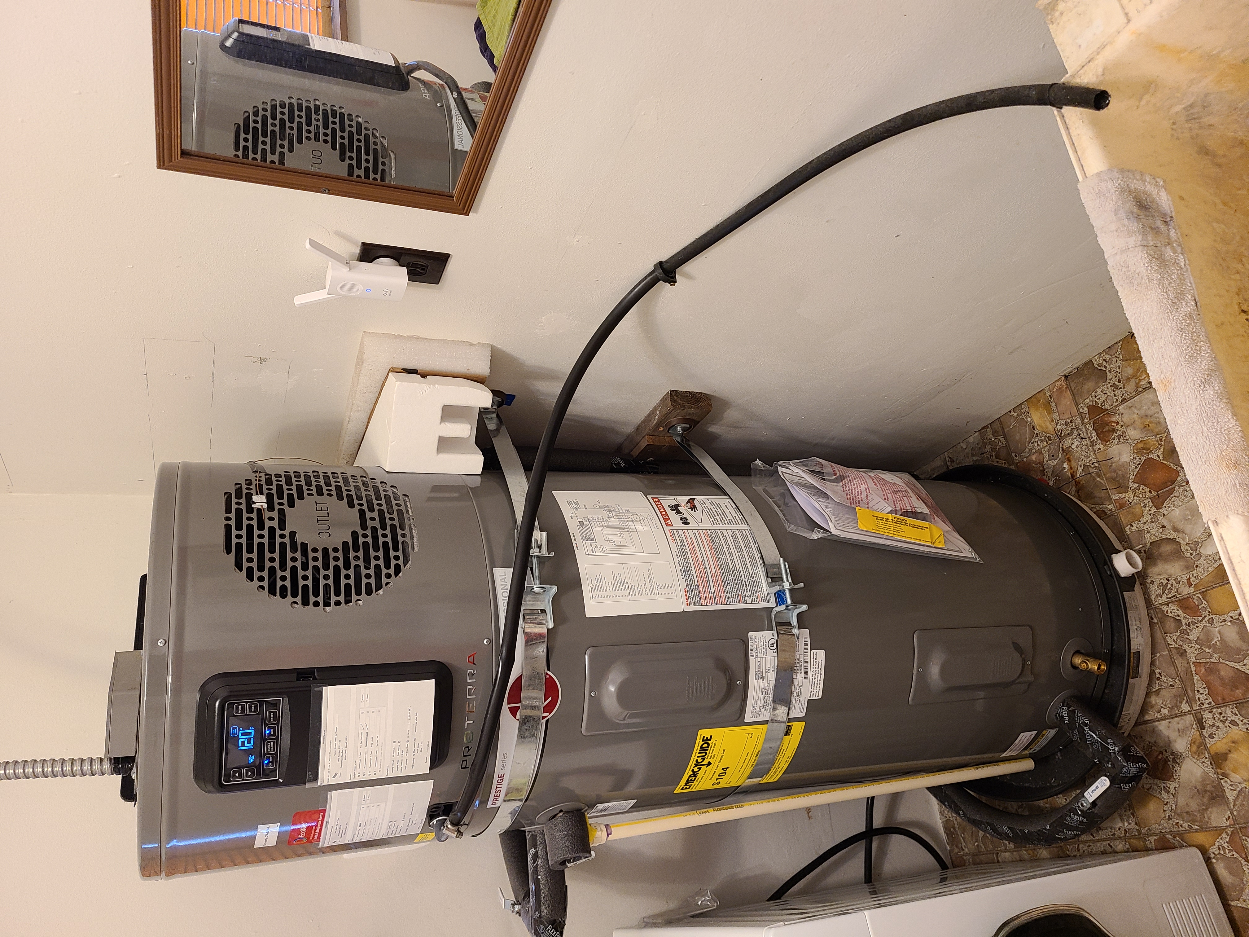 A water heater