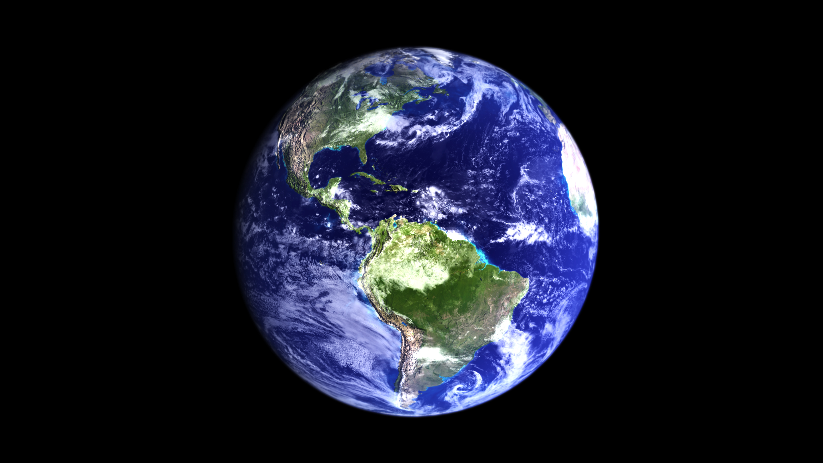 Image of the Earth on a black background