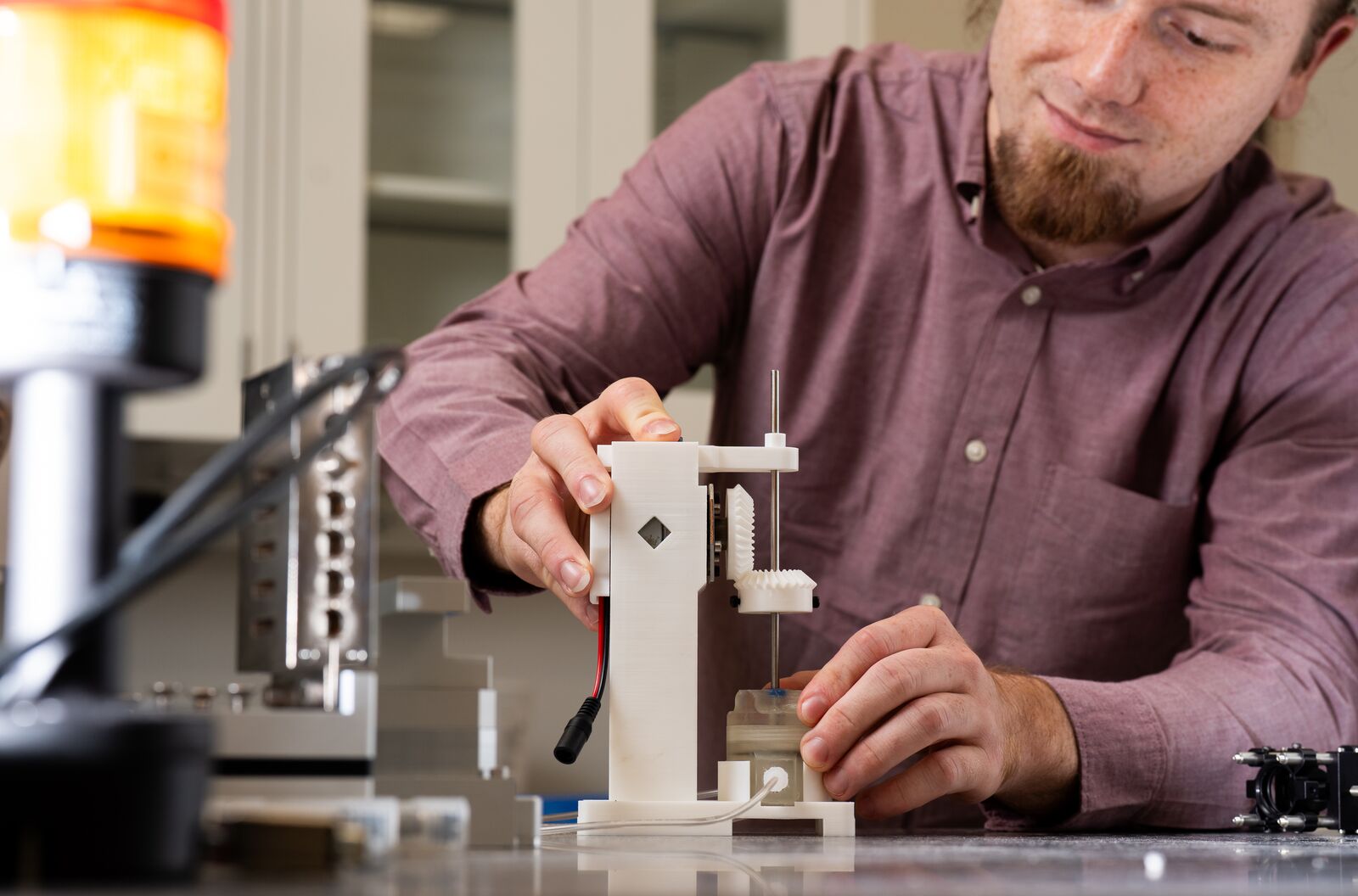 A man working in a lab