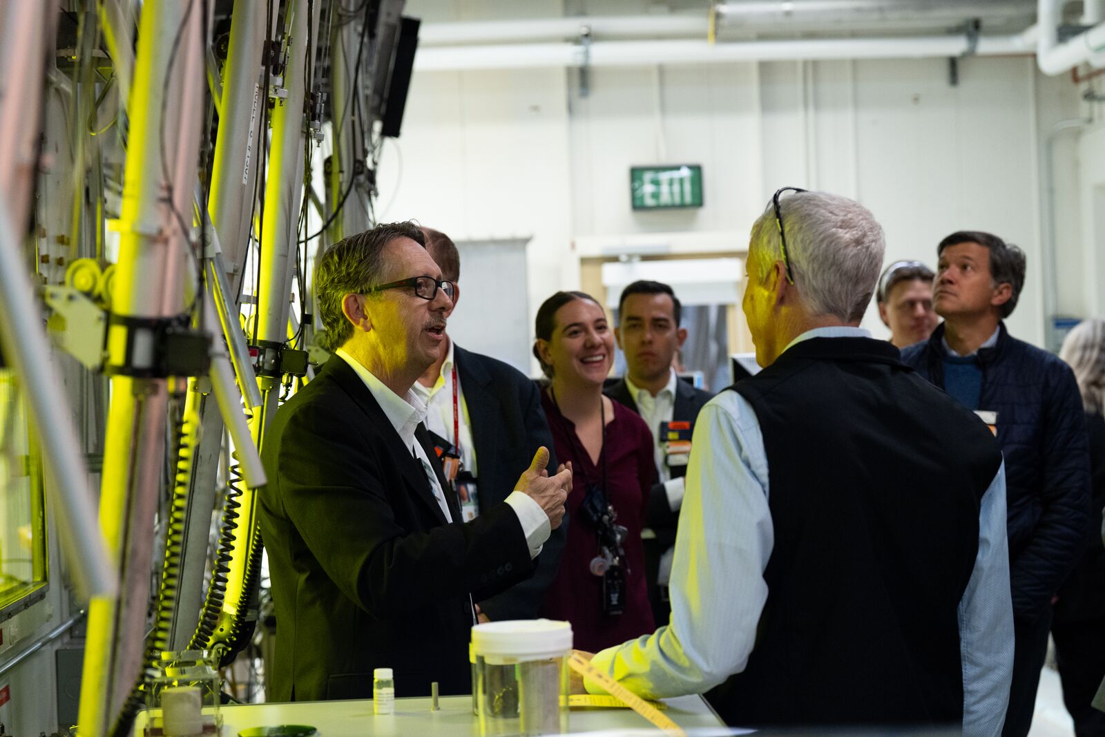 DOE Secretary Chris Wright receives a tour of the Radiochemical Processing Laboratory